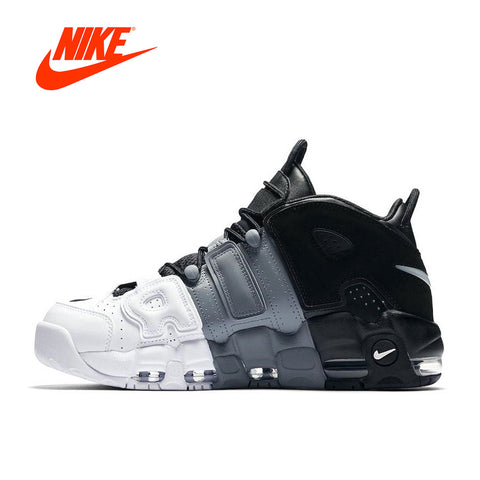 Original New Arrival Authentic Nike Air More Uptempo Tri-Color Men's Breathable Basketball Shoes Sports Sneakers