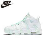 NIKE Air More Uptempo 96 Womens Basketball Shoes Mint Green Stability Retro High Support Sports Sneakers For Women Shoes