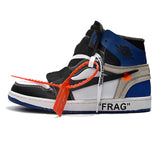 Nike The 10: Air Jordan 1 "OFF WHITE" Men's Basketball Shoes , Red, Shock Absorption Wear Resistant Breathable AA3834 101
