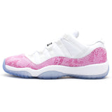 Nike Air Jordan 11 Retro Low "Snake" Women's Basketball Shoes, White & Pink, Shock-absorbing Non-slip Wear Resistant 580521 108