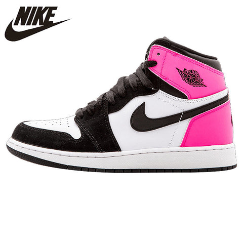 Nike Air Jordan Nike 1 Retro High OG GG Black and White Women's Basketball Shoes Sneakers 881426 009