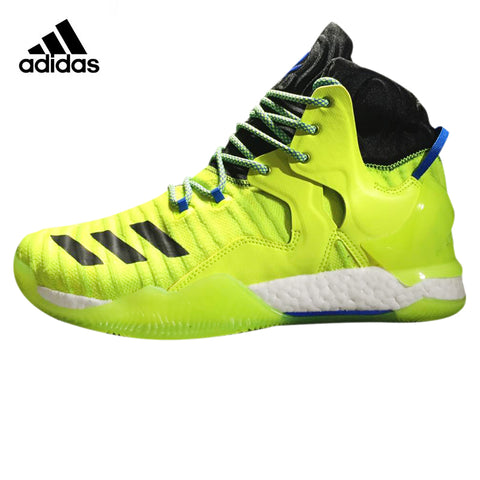 ADIDAS ROSE 7 Men Basketball Shoes , Yellow/Red, Shock Absorption Wear Resistant Non-slip